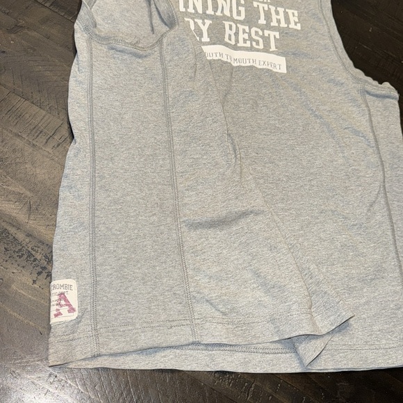 VTG Y2K A&F Men’s Abercrombie & Fitch Gray Athletic Sleeveless Muscle Tank Shirt - Picture 16 of 16